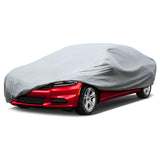 1 x RAW Customer Returns Leader Accessories 4-layer breathable full garage car cover, lightweight full garage car cover for indoor use notchback-508x160x127cm, light grey  - RRP €17.64