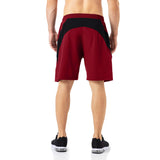 1 x RAW Customer Returns Men s Sports Shorts Quick Drying Sports Trousers Lightweight with Zip Pocket Red, EU-3XL US-2XL  - RRP €23.99