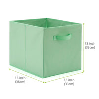 1 x RAW Customer Returns EZOWARE Set of 4 Storage Baskets Containers Foldable Fabric Cube Boxes for Kids Toys Nursery Organizer Closet Home - 33 x 37 x 33cm Assorted Color - RRP €24.36