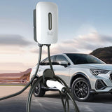 1 x RAW Customer Returns HEYOUTH Mobile Wallbox 32A 7.6kW, EV Charger Type 2, Portable EV Charging Station, Adjustable Current and Setting Start Time, for All Electric Vehicles EV PHEV IEC 62196-2 Plug 5M - RRP €199.52