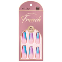 2 x Brand New Mlen 24 Pieces False Nails Press on Tips Full Cover Fake Nails Long Ballerina Artificial Nails Comfortable for Women and Girls Party and Home DIY - RRP €21.6