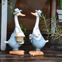 1 x Brand New Sxdluzi Craft Figures Duck Decorate Yard Ornaments for Family Members Decorate Modern Home Decor A - RRP €20.4