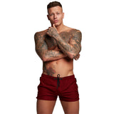 1 x RAW Customer Returns TMEOG swim shorts for men, swim shorts short swim trunks men swimming trunks boxer swim pants water sports shorts quick-drying swim shorts with zipper red  - RRP €22.99