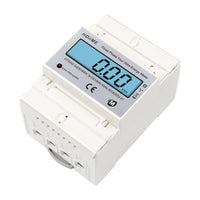 1 x RAW Customer Returns HOIIME 3 Phase Electricity Meter LCD Three Phase Meter AC Ampere Volt Power Energy Monitor Top Hat Din Rail Bidirectional Wattmeter Power Consumption Input Output kWh 3x230V 400V 10 100 A 50 60Hz - RRP €20.16