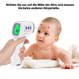 1 x RAW Customer Returns Fever Thermometer Contactless Infrared Forehead Thermometer for Baby Adults Children, Digital Thermometer Fever with Accurate Readings, Fever Alarm, LCD Display, 50 Memory Function - RRP €19.99