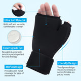 1 x RAW Customer Returns NEWGO Gel Gloves Cooling Gloves Cold Heat Therapy for Hands, Fingers for Chemotherapy, Rheumatism Black  - RRP €16.13