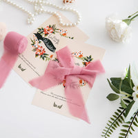 1 x RAW Customer Returns CHUQING 3 Rolls Chiffon Gift Ribbon Old Pink Ribbon Wedding Ribbons Decorative Chiffon Ribbon for Bouquet, Gift Wrapping, Wedding Invitation - RRP €17.52