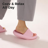 1 x RAW Customer Returns Leevar Slippers for Women Men, Cloud Shoes Thick Platform Summer Beach Eva Soft Sole Slide Sandals, Shower Quick Drying Bathroom Massage Pool Gym House Slipper Pink 39 40 EU  - RRP €60.0