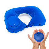 1 x Brand New Travel Pillow, Inflatable Travel Pillow, Inflatable Travel Neck Pillow, U-Shaped Inflatable Pillow, with Pressure Inflation Pump Suitable for Airplane, Car, Office - RRP €7.36