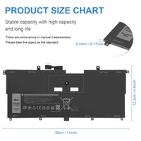 1 x RAW Customer Returns ASUNCELL 46Wh 7.6V Laptop Battery for Dell XPS 13 9365 2-IN-1 2017 NNF1C 0NNF1C HMPFH 0HMPFH NP0V3 P71G P71G001 - RRP €45.72