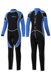 1 x RAW Customer Returns Yikayin Children s Wetsuit Long, 2.5 mm Wetsuit Boys Girls Back Zip, Neoprene Children s Thermal for Swimming, Diving, Snorkeling, Surfing, SUP - Blue M - RRP €46.99