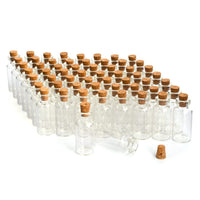 1 x RAW Customer Returns YFZYT 100 Pieces Mini Glass Baby Bottles with Cork Closure Empty Mini Glass Bottles Small Glass Bottles Beaded Containers Mini Bottle with Cap - 2ml 16mm 35mm  - RRP €19.15