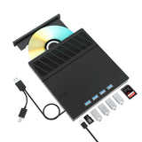 1 x RAW Customer Returns Yaeonku External Blu Ray CD DVD Drive USB 3.0 Type-C 3D BD External CD DVD Blu-ray Burner with 4 USB Ports and 2 SD Card Portable Bluray Drive for Laptop PC Linux Windows Mac OS - RRP €60.49