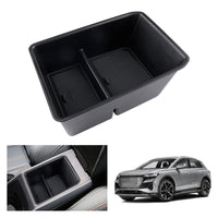 1 x RAW Customer Returns GAFAT Compatible with Audi Q4 e-tron EV Electric 2021-2023 2024 Center Console Storage Box, Q4 etron Sportback 2023 Armrest Organizer Tray Glove Box Black1  - RRP €21.0