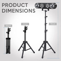 3 x RAW Customer Returns Disco Lights with Tripod, DJ Light, Disco Spinning Ball, Remote Control and Stage Light Set, Activated for Bar, Concert, Furniture, Dance, Wedding, Halloween, Christmas Gifts - RRP €258.63