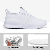 4 x Brand New AZSDXS Sports Shoes Men Lightweight Running Shoes Men Breathable Sneakers Men Sneakers White 45 - RRP €122.6