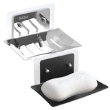 3 x Brand New HMIEPRS 2 Pack Soap Holder Made of Stainless Steel, Soap Holder without Drilling, Self-Adhesive Soap Holder with Sticky Hooks, Soap Dish Soap Sponge Holder for Wall Mounting for Bathroom Kitchen Shower - RRP €61.2