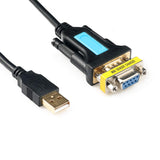 1 x RAW Customer Returns CableDeconn USB to RS232 Adapter with Prolific PL2303 Chipset 6ft 2m USB 2.0 Male to RS232 DB9 Serial Male with RS232 Adapter Female Cable for Windows XP,Windows Vista,7,8,10,Mac OS Linux - RRP €15.69