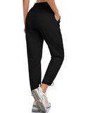 1 x Brand New MoFiz Tracksuit Pants Women Outdoor Trekking Trousers Breathable Nylon Lightweight Tight-Fitting Running Pants Black M - RRP €36.38