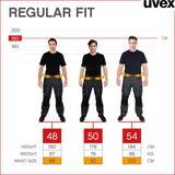 1 x RAW Customer Returns Uvex Tune-Up Men s Long Work Trousers - Cargo Trousers for Work, Grey, 54 - RRP €59.99