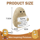 4 x RAW Customer Returns Aolso Mini Potato Toys, Funny Potato Doll, Wool Potato Doll, Knitting Potato, Office Decoration, Plush Doll for Birthday Gifts - RRP €91.2