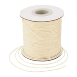 1 x RAW Customer Returns Craftdady 180 Meters Round Waxed Polyester Cord 0.5mm Spool for Jewelry Making and Macrame Supplies Beige - RRP €13.7