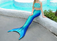 1 x RAW Customer Returns shepretty mermaid tail for swimming for children with mermaid fin, BlackM10,150 - RRP €46.38