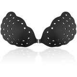 18 x Brand New Niidor Sticky Strapless Adhesive Bra Invisible Push up Bra Silicone Nipple Covers for Backless Dress Breathable Black-D  - RRP €341.82