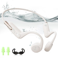 1 x RAW Customer Returns HIFI WALKER T10 Air, bone conduction headphones, IPX8 waterproof headphones swimming open-ear Bluetooth 5.3 sports headphones, 32GB MP3 player underwater sports headphones for swimming cyclists running - RRP €49.99