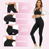 1 x RAW Customer Returns DDOBB Leggings Women High Waist Sports Leggings Long Black Leggings Opaque Tummy Control Sports Pants Elastic Yoga Pants Gym Festival Outfit 11-Black 2, DE42-48 L-XL  - RRP €22.78