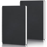 1 x RAW Customer Returns Yarotm Notebook a4 Squared - Pack of 2 Spiral Notebook Ring Binder, Travel Notebook, 100g Paper Notepad, Students, College, Office, Business, Theme, Diary - Spiral Binding A4 - RRP €19.15