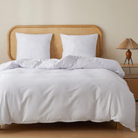 1 x RAW Customer Returns MR HM bed linen 220x240 3-piece cotton - bed linen set made of 100 cotton 220 x 240 x 1 plus two pillowcases 80 x 80 with zip, soft and comfortable bed linen, white - RRP €49.99