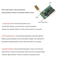 1 x RAW Customer Returns QIACHIP RX480e 868 MHz transmitter receiver RF radio module for Arduino and garage door opener, wireless module with antenna 4 sets - RRP €18.14