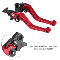 1 x RAW Customer Returns Pair of Clutch Drum Brake Lever Handles Red CNC Aluminum Motorcycle Motorbike Clutch Brake Levers 22mm Brake Lever for Honda Suzukis Red  - RRP €25.89