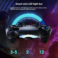 1 x RAW Customer Returns CHENGDAO Wireless Controller for PS4, Double Vibration High Performance Gaming Controller Compatible with Playstation 4 Pro Slim PC and Laptop with Audio Function, Mini LED Indicator, USB Cable - RRP €36.2