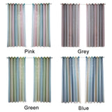 1 x RAW Customer Returns POHOVE 1pc Star Curtains, Rainbow Stripe Window Curtains, Pink Curtains for Bedroom Girls, Double Layer Bedroom Curtains for Children s Room - Grey, 134x240cm- - RRP €25.2