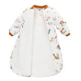 1 x RAW Customer Returns Miracle Baby Baby Sleeping Bag with Detachable Sleeves 2.5 TOG for Kids 2-Way Zipper Sleeping Bag Winter Cotton Pajamas for Boys and Girls S, Orange Unicorn  - RRP €29.5