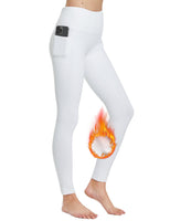 1 x RAW Customer Returns FitsT4 Women s Winter Fleece Lined Silicone Grip Breeches with Pockets, White, M - RRP €36.99