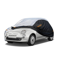 1 x RAW Customer Returns Car cover waterproof suitable for VW Up Smart Forfour FIAT Panda 500 500C 500E Abarth 500, breathable full car cover for rain sun dust protection car tarpaulin cover - RRP €60.49