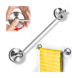 1 x RAW Customer Returns YOHOM 42.8 cm Towel Rail Suction Cup Bathroom Stainless Steel Towel Rack Suction Cup Extra Strong Tea Towel Rack Vacuum Bath Towel Rack No Drilling Bath Towel Rail Wall Mounted for Kitchen Bathroom Brushed - RRP €21.99