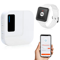 1 x RAW Customer Returns DAYTECHbutton for seniors homeTuya WiFi Smart seniorsbracelet alert system for elderly patients disabled, children 1 SOS emergency bracelet 1 receiver only supports 2.4GHz Wi-Fi  - RRP €36.29