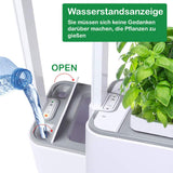 1 x RAW Customer Returns amzWOW Clizia Smart Garden - hydroponic cultivation systems with LED plant lamp - automatic timer germination kit - water shortage alarm, grow your own aromatic herbs at home white  - RRP €69.9