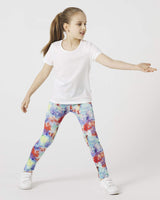 1 x RAW Customer Returns Adorel Long Printed Leggings Girls Pants Pack of 3 Milky Way 7-8 Years Manufacturer Size 70  - RRP €19.99