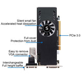 1 x RAW Customer Returns SAPLOS Radeon RX 550 Low Profile Graphics Card, 4GB GDDR5 128-bit, VGA DVI-D HDMI, 4K Display, PC Video Card, DirectX 12, Computer GPU - RRP €112.79