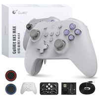 1 x RAW Customer Returns GULIkit KK3 MAX Bluetooth Controller with RGB Light, Magnetic Levitation Vibration Motor, Hall Joysticks and Trigger, 1000Hz Frequency Response, 4 Rear Buttons for PC Switch Steam Android iOS MacOS - RRP €80.66