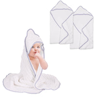 6 x Brand New WinReal Hooded Baby Towels for Newborn 100 Muslin Cotton Baby Bath Towel with Hood for Babies Large 90x90cm Soft and Absorbent Newborn Essential - RRP €136.8