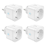 1 x RAW Customer Returns WLAN Smart Socket EIGHTREE, Alexa Socket Pack of 4, Smart Home WiFi Socket, Alexa Accessories, Measure Power Consumption, Schedule, Remote Access, Works with Alexa, Google Home, SmartThings, 16A - RRP €39.99