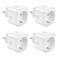 1 x RAW Customer Returns WLAN Smart Socket EIGHTREE, Alexa Socket Pack of 4, Smart Home WiFi Socket, Alexa Accessories, Measure Power Consumption, Schedule, Remote Access, Works with Alexa, Google Home, SmartThings, 16A - RRP €39.99