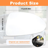 2 x RAW Customer Returns Mirror Glass Replacement for Opel Corsa D 07.2006-08.2014 Corsa E 09.2014-06.2019, Exterior Mirror Glass Aspherical, Exterior Mirror Adjustable Suitable, Reversing Lens Reversing Glass Mirror Left  - RRP €36.28