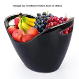 1 x RAW Customer Returns Yobansa 8L bucket, champagne bucket, ice bucket, wine cooler, champagne cooler, acrylic large ice bucket, kitchen fruit and vegetable storage container black03  - RRP €27.58